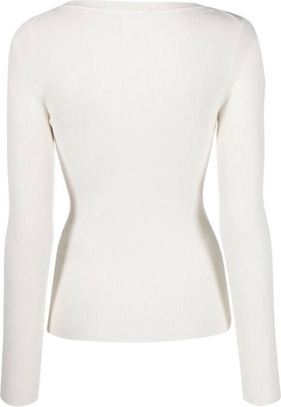 P.A.R.O.S.H. Vest met V-hals Wit
