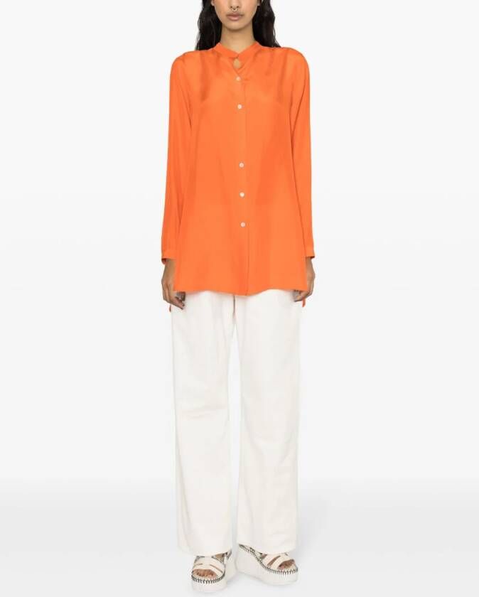 P.A.R.O.S.H. Zijden blouse Oranje