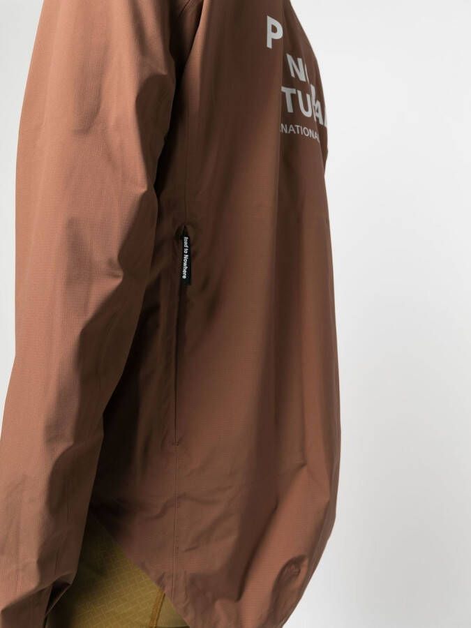 Pas Normal Studios Jack met logoprint Bruin