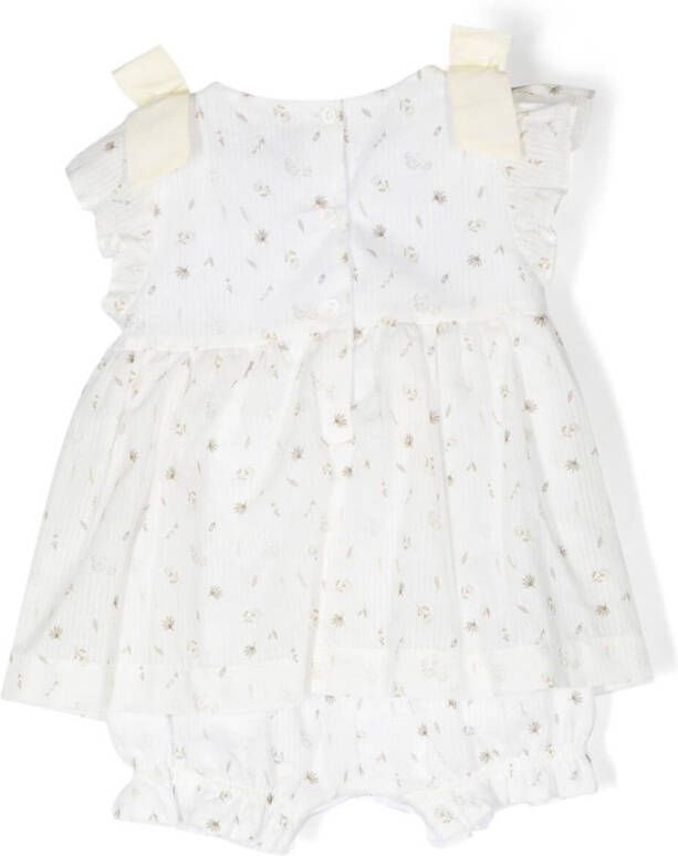 Patachou Babypakje met bloemenprint Wit