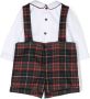Patachou Babypakje met tartan ruit Rood - Thumbnail 1