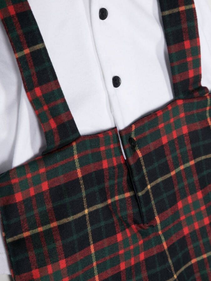 Patachou Babypakje met tartan ruit Rood