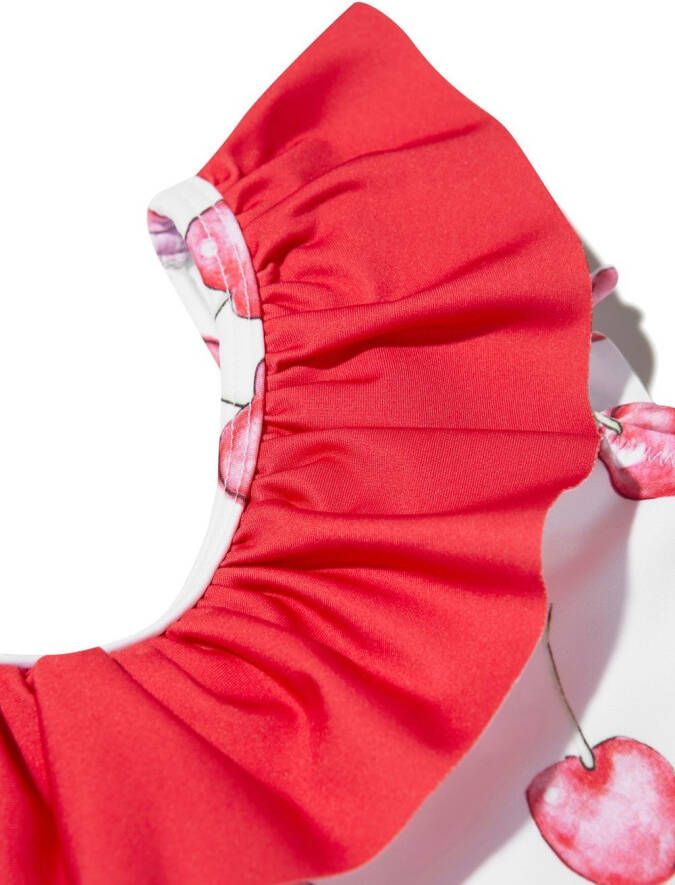 Patachou Badpak met ruches Rood