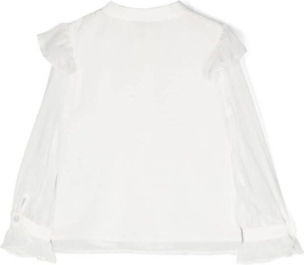 Patachou Blouse met ruches Wit