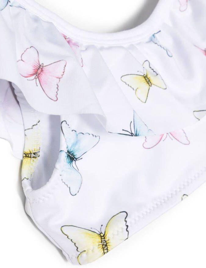 Patachou Bikini met vlinderprint Wit