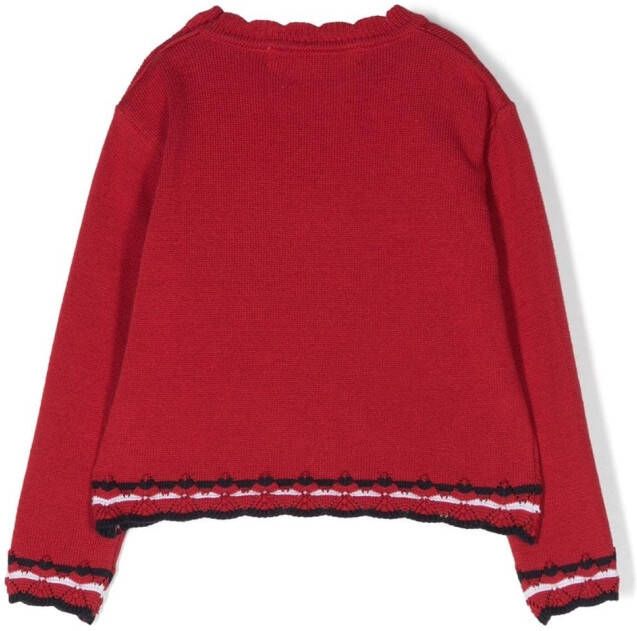 Patachou Gebreide trui Rood