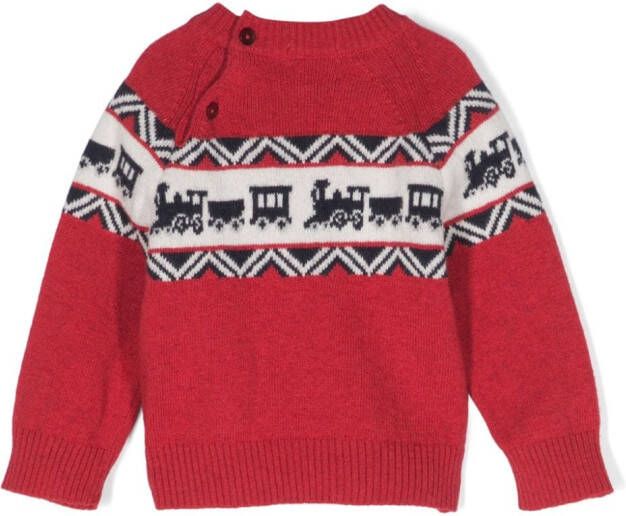 Patachou Gebreide trui Rood