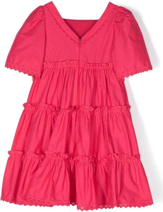 Patachou Gelaagde jurk Roze