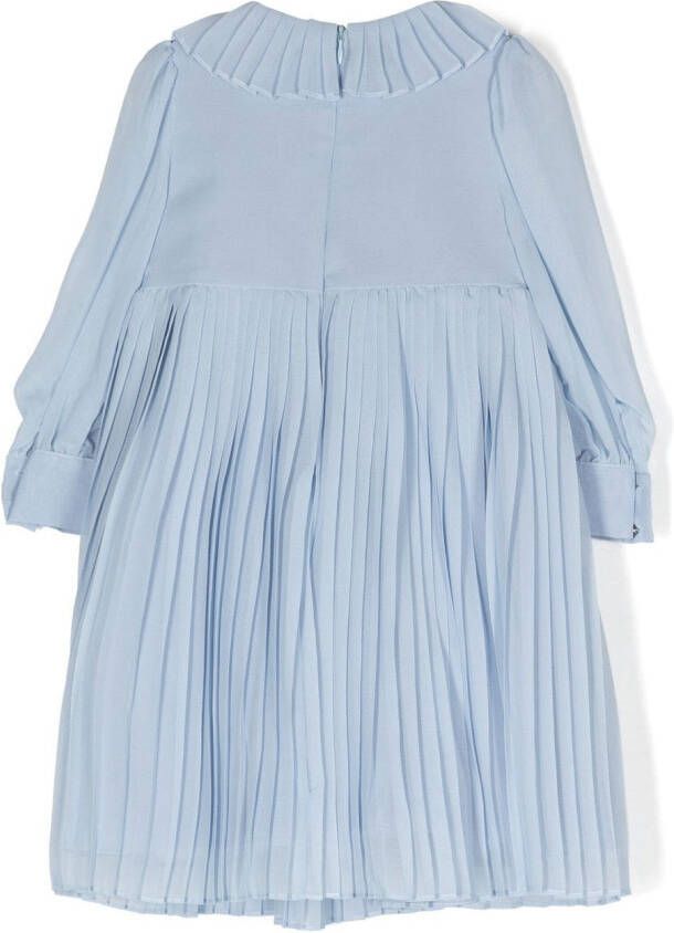 Patachou Geplooide maxi-jurk Blauw