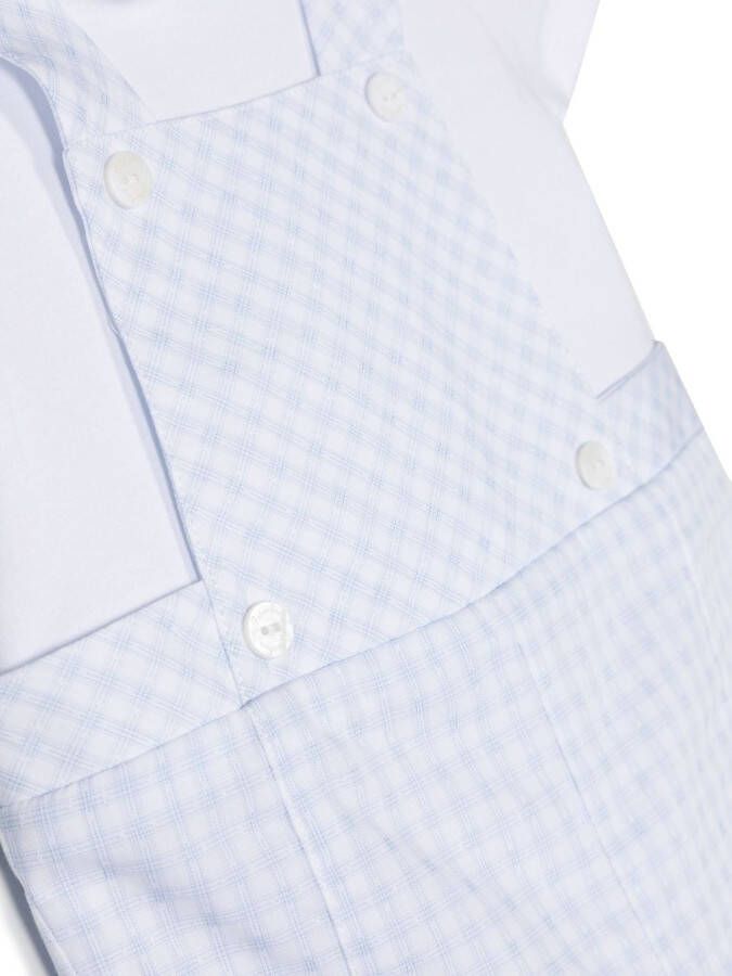 Patachou Geruite romper Blauw