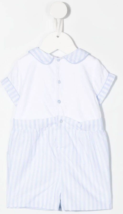 Patachou Gestreepte romper Wit