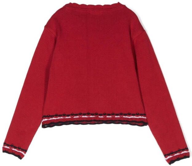 Patachou Intarsia trui Rood