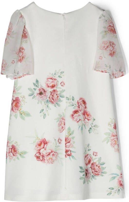 Patachou Jurk met bloemenpatch Wit