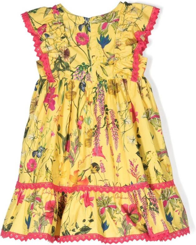 Patachou Jurk met bloemenprint Geel