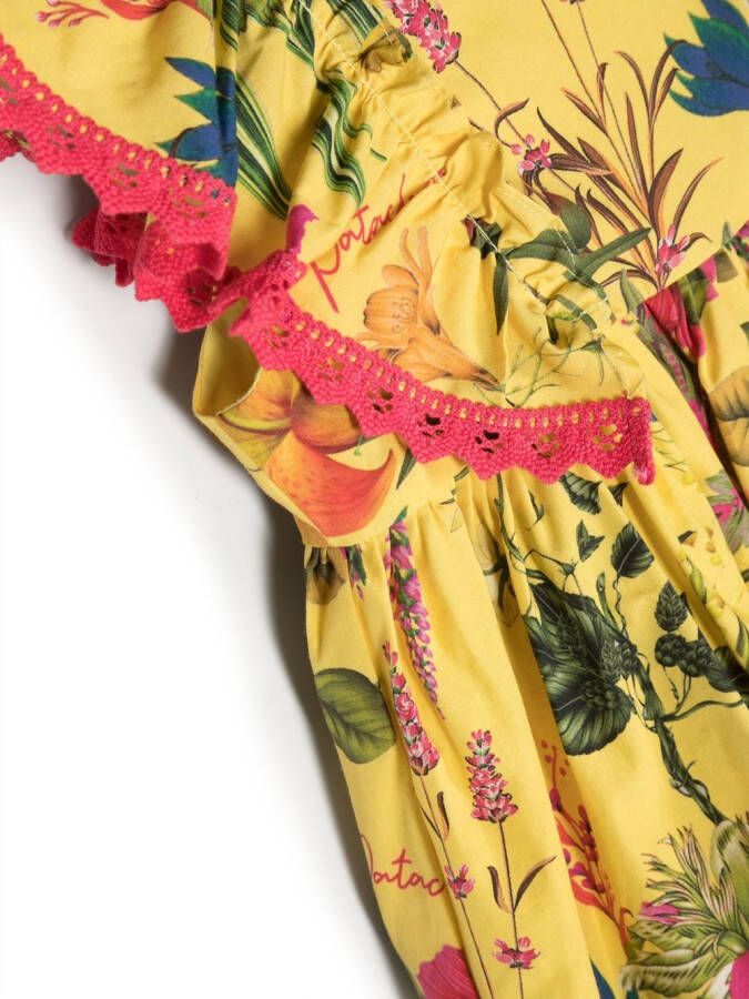 Patachou Jurk met bloemenprint Geel