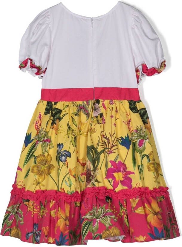 Patachou Jurk met bloemenprint Geel