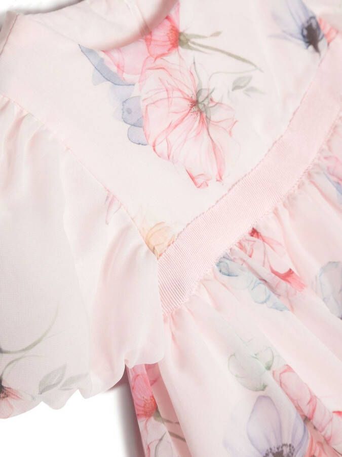 Patachou Jurk met bloemenprint Roze
