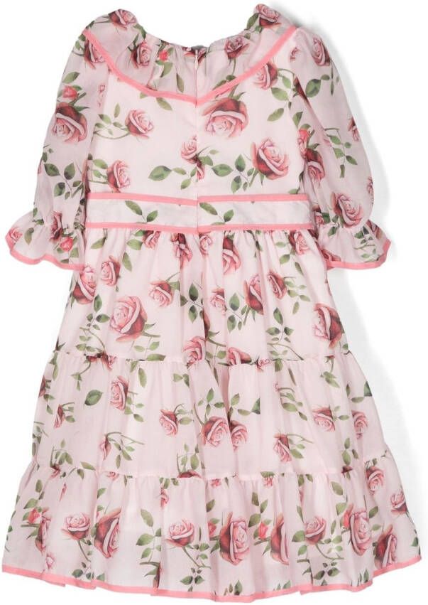 Patachou Jurk met bloemenprint Roze