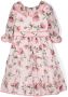 Patachou Jurk met bloe print Roze - Thumbnail 2