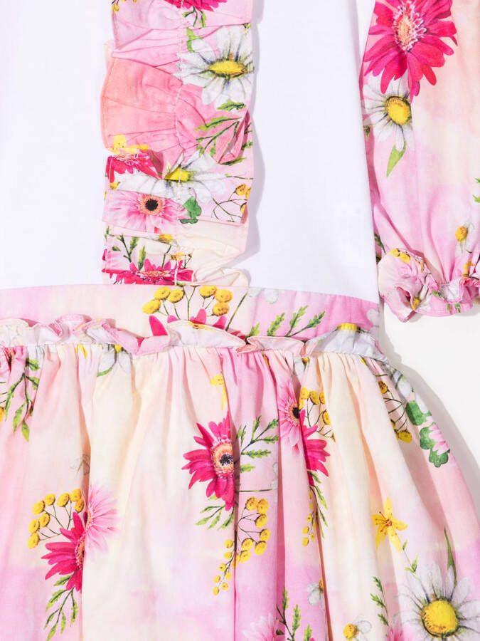 Patachou Jurk met bloemenprint Roze