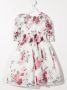 Patachou Jurk met bloe print Wit - Thumbnail 2