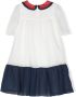 Patachou Jurk met colourblocking Wit - Thumbnail 2