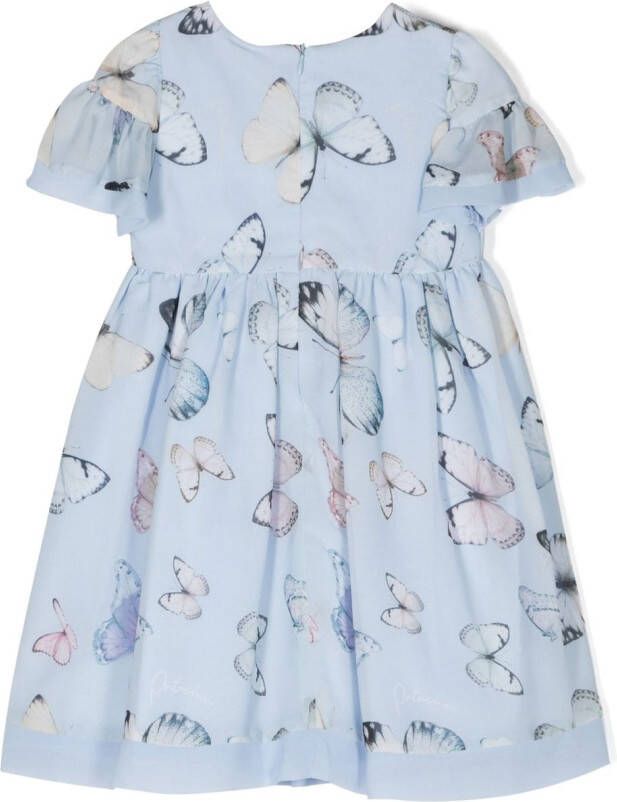 Patachou Jurk met ruche Blauw