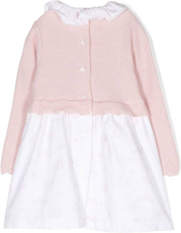 Patachou Jurk met ruchekraag Roze