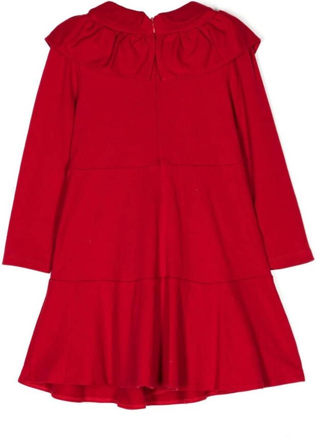Patachou Jurk met ruches Rood