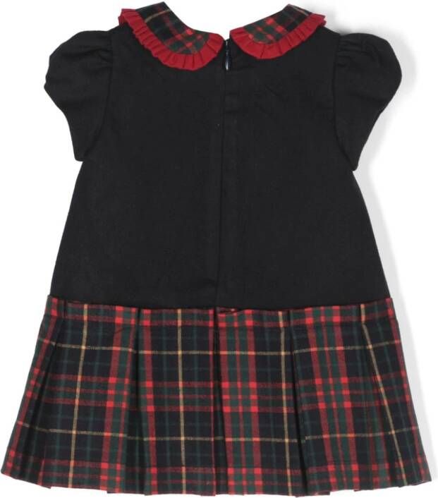 Patachou Jurk met tartan ruit Blauw