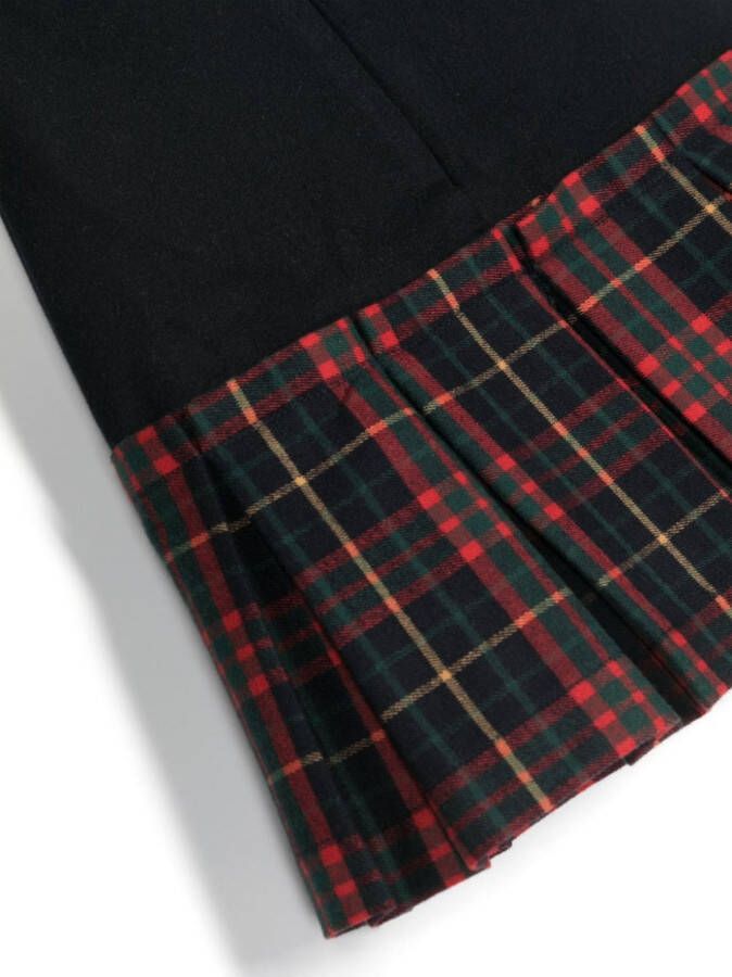 Patachou Jurk met tartan ruit Blauw