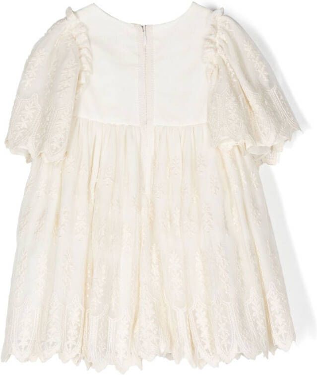 Patachou Midi-jurk met korte mouwen Beige