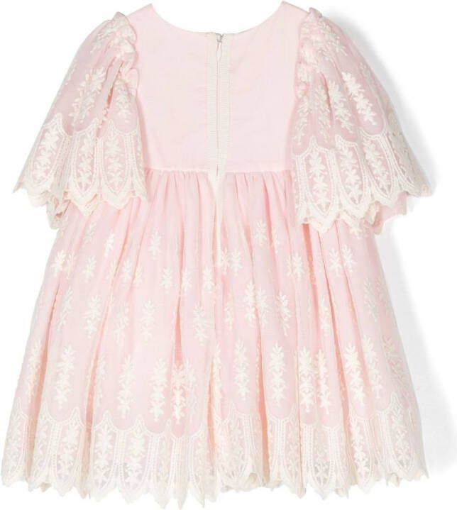 Patachou Midi-jurk met korte mouwen Roze