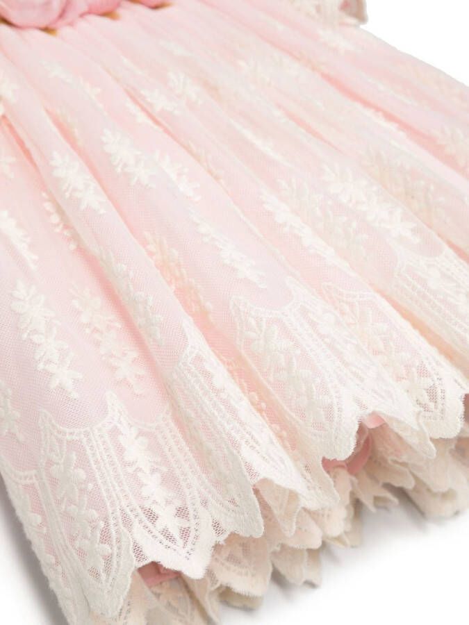 Patachou Midi-jurk met korte mouwen Roze