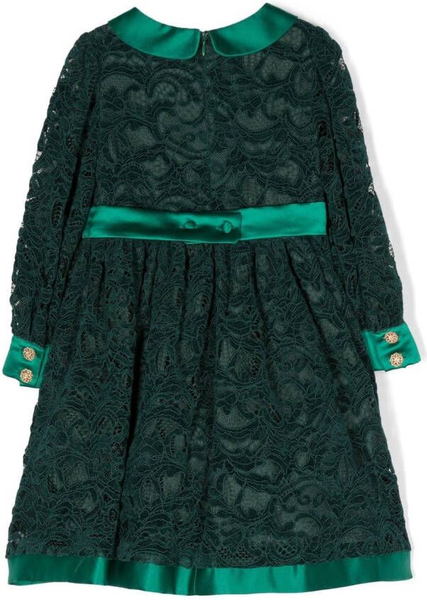 Patachou Midi-jurk met lange mouwen Groen