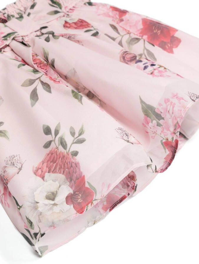 Patachou Rok met bloemenprint Roze