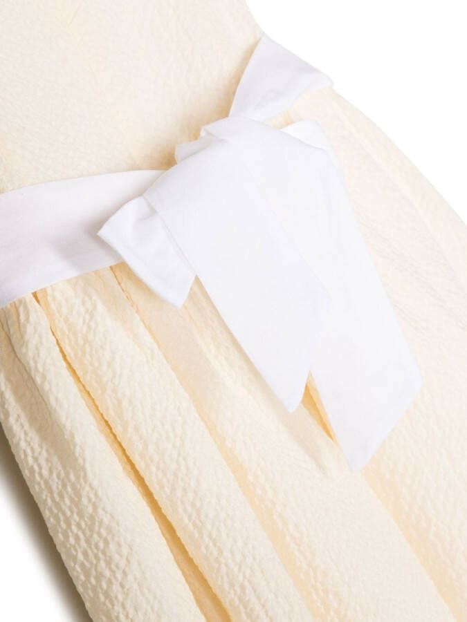 Patachou Jurk met gestrikte taille Geel