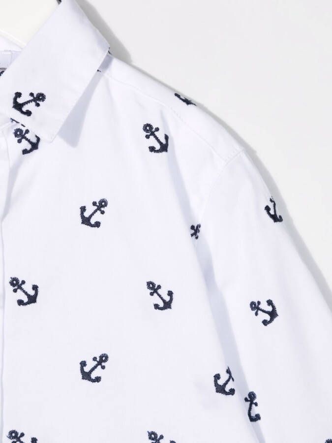 Patachou Shirt met anker print Wit