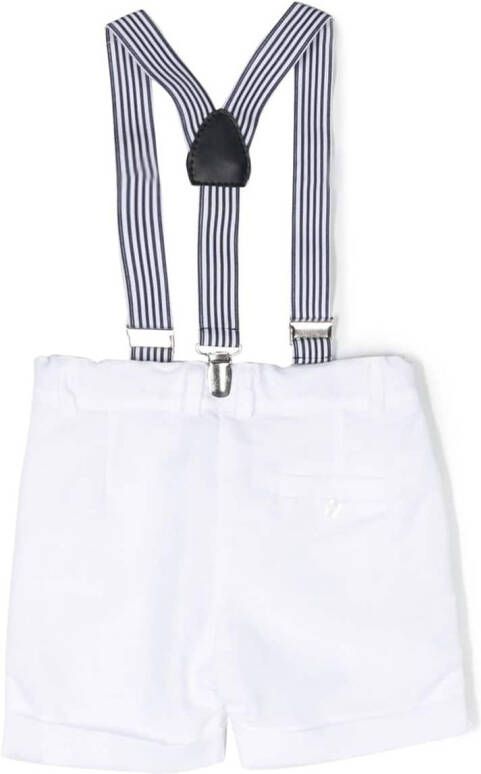Patachou Shorts met bretels Wit