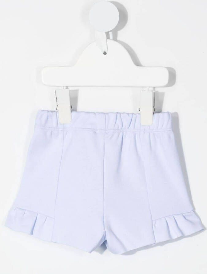 Patachou Shorts met ruche afwerking Blauw