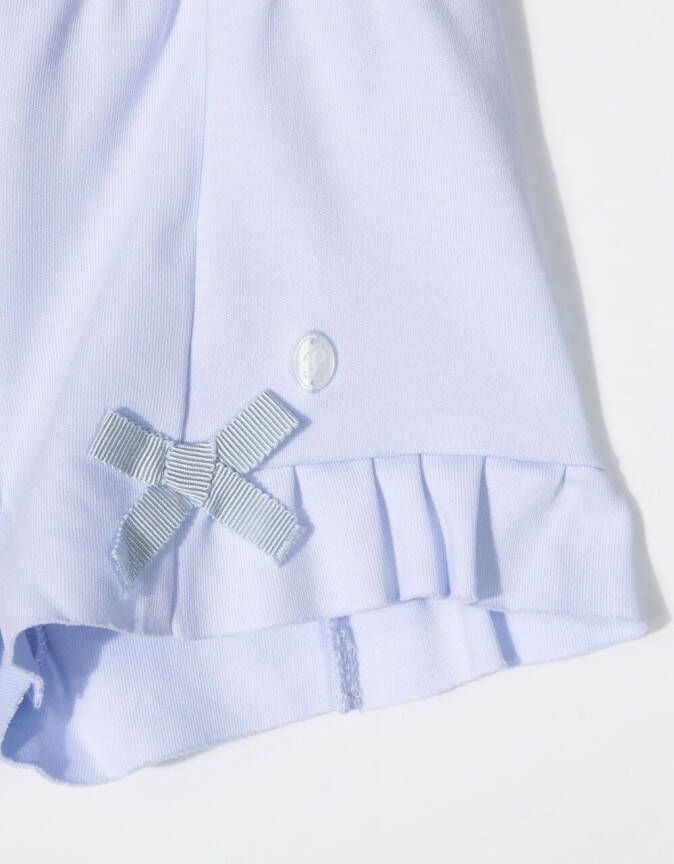 Patachou Shorts met ruche afwerking Blauw
