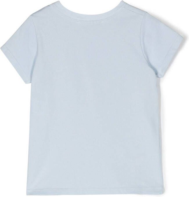 Patachou T-shirt met geborduurd logo Blauw