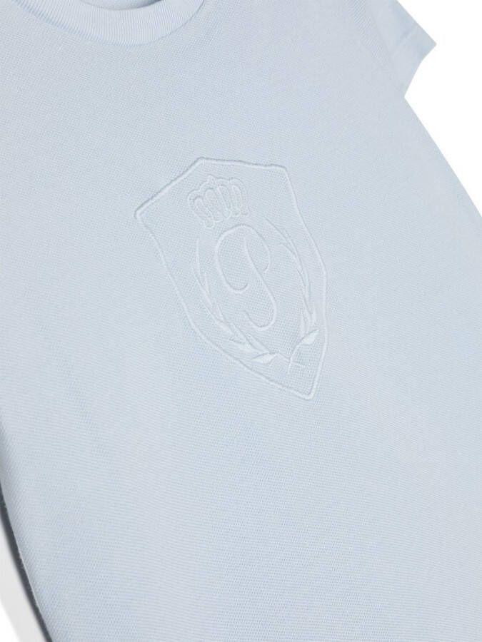 Patachou T-shirt met geborduurd logo Blauw