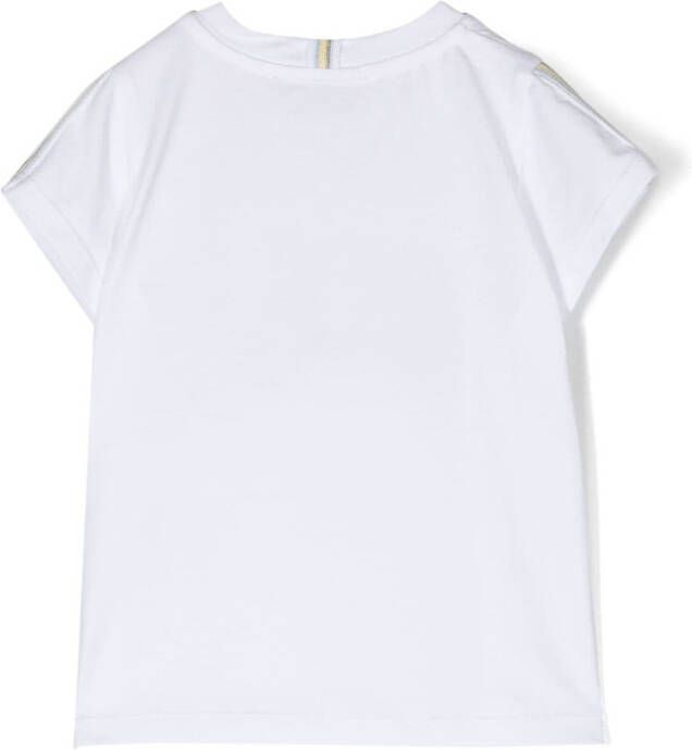 Patachou T-shirt met patch Wit