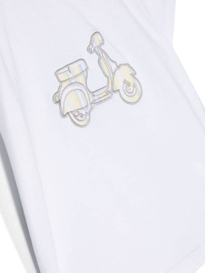 Patachou T-shirt met patch Wit