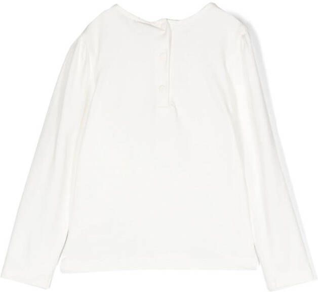 Patachou T-shirt met tartan ruit Wit