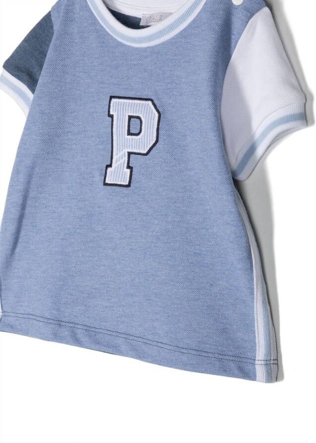 Patachou T-shirt met vlakken Blauw