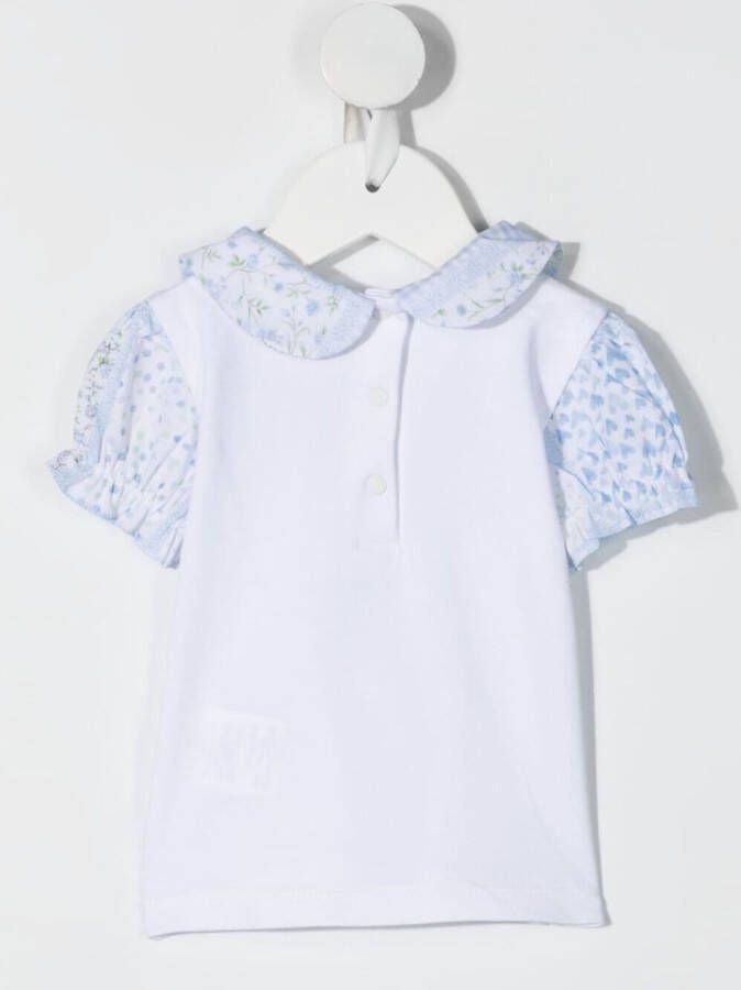 Patachou Top met bloemenprint Wit