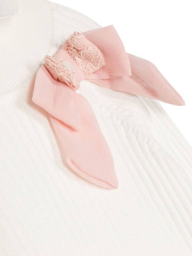 Patachou Trui met strikdetail Wit