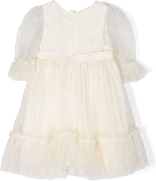 Patachou Tulen jurk Beige
